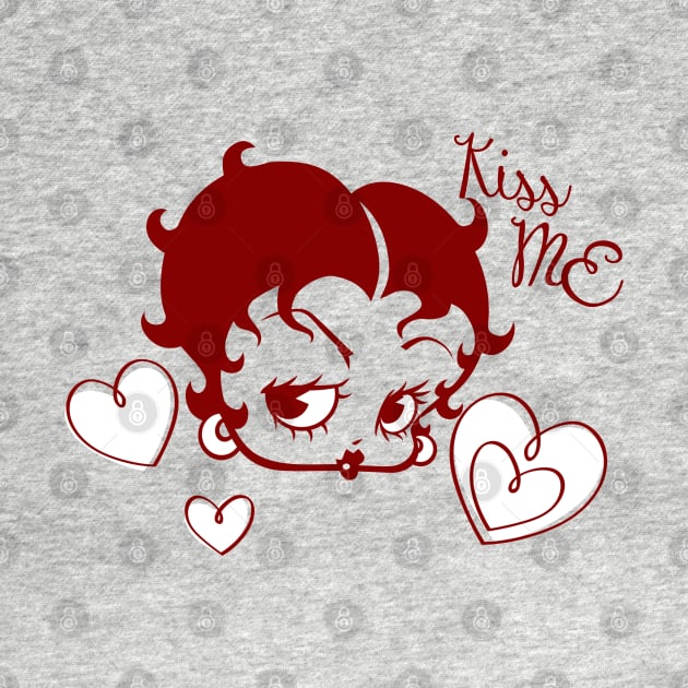 BETTY BOOP - kiss me it's Valentine's day by KERZILLA